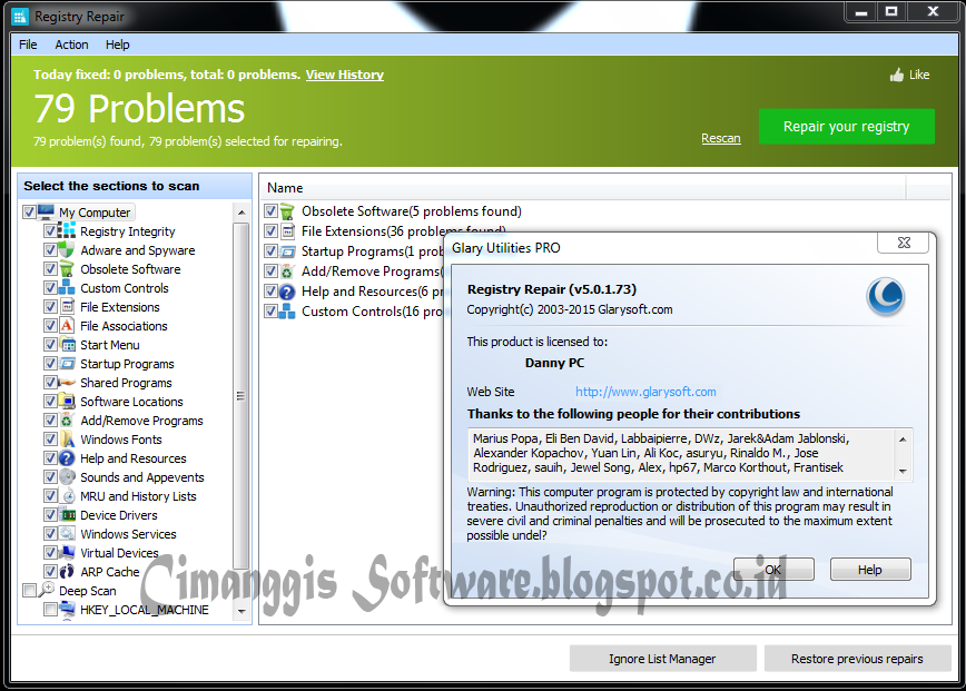 3b software windows registry repair pro